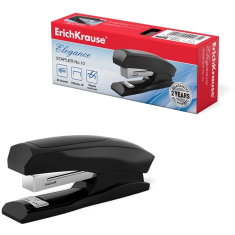 Erichkrause cucitrice eleganza - fino a 20 fogli - incorporato rimuovi graffette - plastica resistente a gli urti - meccanismo di acciaio di alta qualità - graffette in metallo solido - capacità 100 g