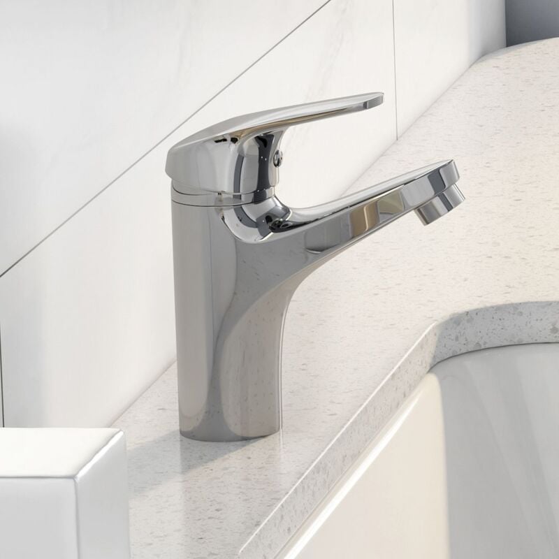 Eridanus - Mitigeur Lavabo Robinet Salle Bain Robinet Lavabo pour Salle de Bain Réglable à Chaud et à Froid Robinet Chromé, ERI-TAP-003