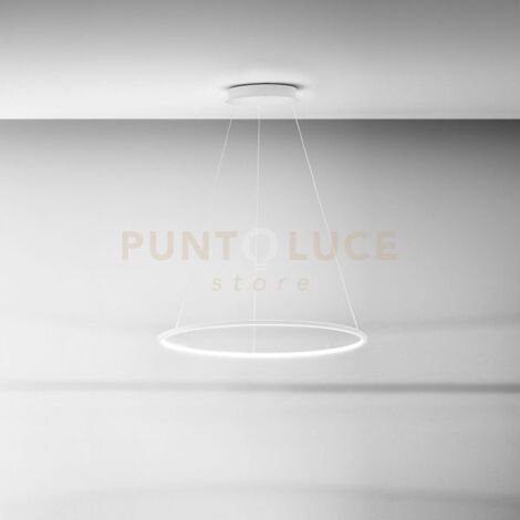ERIKA S/G LAMPADARIO SOSPESO A LED 3000K 1800LM 78W DIMMERABILE COLORE BIANCO D.80CM