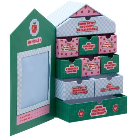 Erinnerungsbox Chacha 20,5x30,5cm 10 Schubladen - Atmosphera créateur d'intérieur