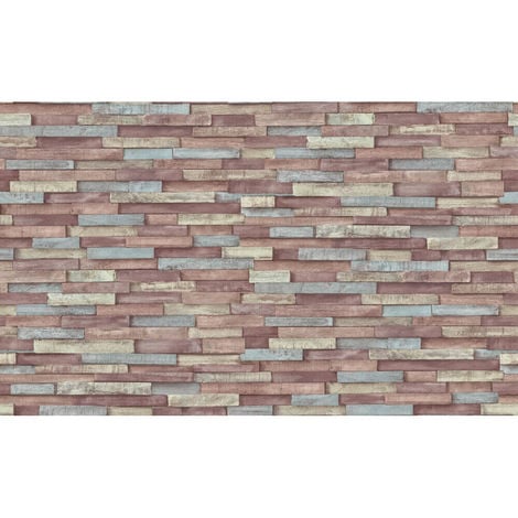Erismann Imitations Brick Wallpaper Brown|Red 6301-07 Full Roll