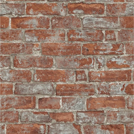 Erismann Imitations Brick Wallpaper Red 6318-06 Full Roll