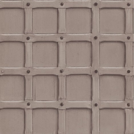 Erismann Imitations Geometric Wallpaper Brown 6317-11 Full Roll