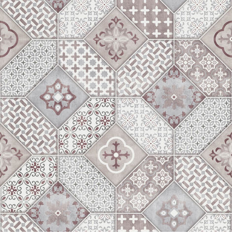 Erismann Imitations Tile Wallpaper Brown 6315-22 Full Roll