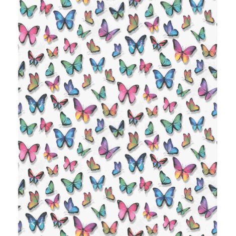 Erismann Prägetapete 30000-17 Kinderzimmer, Schmetterlinge, 10,05 x 0,53 m