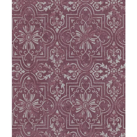 Erismann Vintage Wallpaper Purple 6337-16 Full Roll