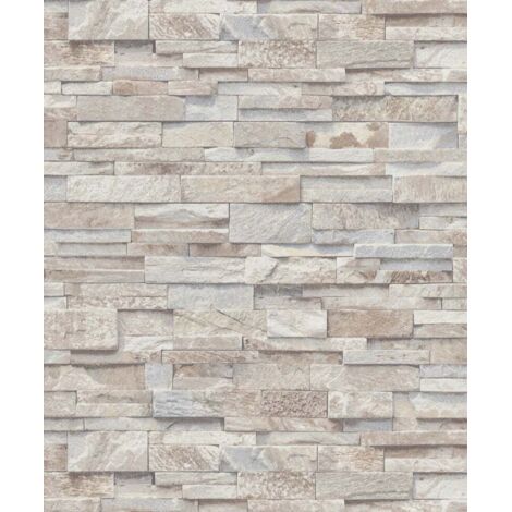 Erismann Vliestapete 02363-10 Steine beige 10,05 x 0,53 m Vliestapeten