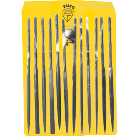 Erizo-LAE12E-Estuche de 12 limas de aguja entrefina