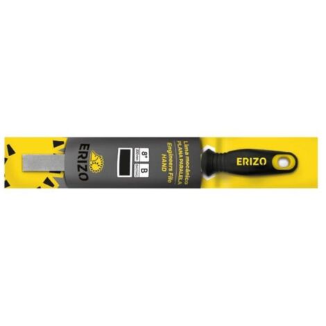 erizo-ldbppaf8-lima de mecánico plana paralela fina de 8 con mango bimaterial y colgador