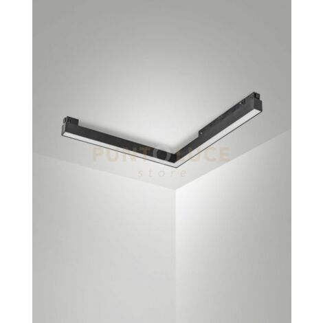ERMES ANGOLO ESTERNO NERO 3000K 2480LM 20W OPALE DIMMERABILE DALI