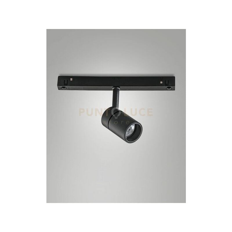 Image of Ermes spot 2700K 500lm 6W 48V per sistema binario nero 16°DIMMERABILE dali