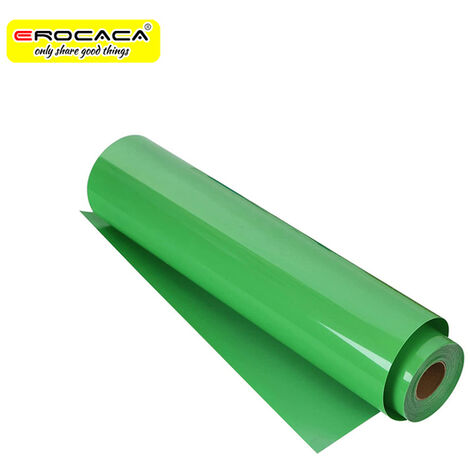 EROCACA-rollo de vinilo de transferencia de calor multicolor, 12 &quotX3ft/30x100cm, para Cricut T-shirt, impresión DIY, plancha en película HTV, fácil de cortar, hierba,Green PU Roll,12inX3ft(30cmX10