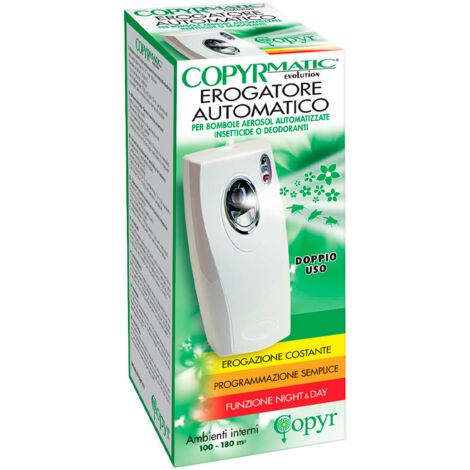 EROGATORE AUTOMATICO AEROSOL EVOLUTION COPYR - CM 9X8 H.CM 21 - 1 pezzo