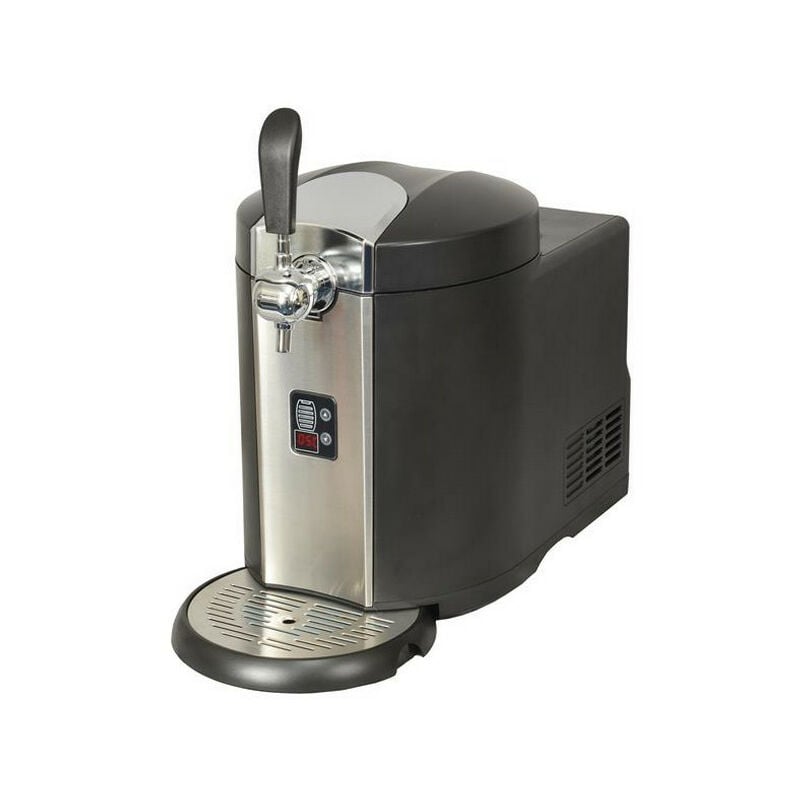 Macchina per birra con compressore 5l nero / acciaio inossidabile - kcpprobier - kitchen chef