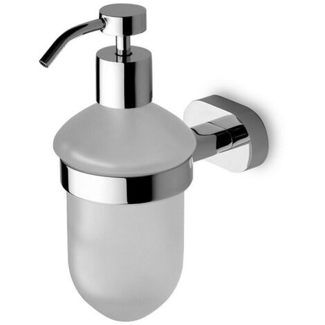 Erogatore sapone dosatore a muro in vetro e ottone modello OLVO-3458