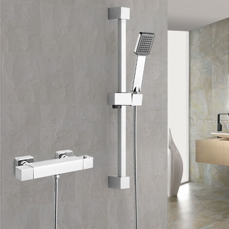 Shower riser rails