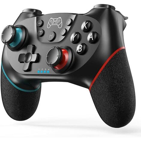 ERQVHQV 2023 Upgrade Manette Pro Switch, Manette sans Fil pour Switch/Switch Lite/Switch OLED/iOS/Android/Windows, Nintendo Manette Switch LED avec One Key Wake Up/Bouton Programmable/Turbo/Vibration