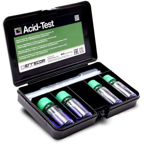 Errecom Acid-Test, Test per Verificare la Presenza di Acido nel Lubrificante degli Impianti di Climatizzazione e Refrigerazione