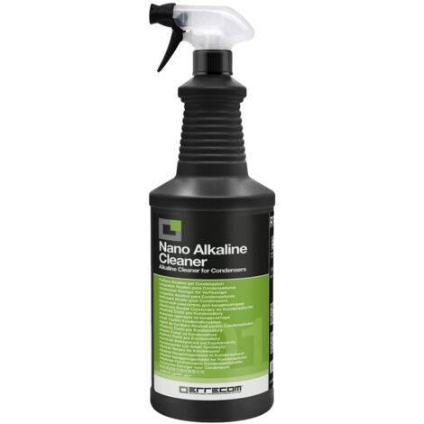 Errecom Nano Alkaline Cleaner, Pulitore Alcalino per Unità Esterna degli Impianti di Climatizzazione e Refrigerazione, Pronto all’Uso, 1 L con Trigger