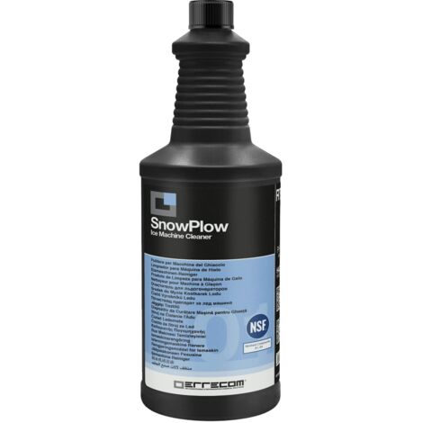 ERRECOM Snowplow, Pulitore Disincrostante Anticalcare per Macchina del Ghiaccio, flacone da 1 L, Registrato NSF (A1, A3)