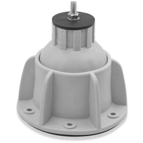 ERRECOM Steady, Supporto a Pavimento Regolabile per Unità Esterne Climatizzatore, RAL 9018 - Grigio
