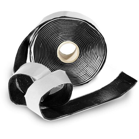 ERRECOM Tappy, Nastro Anticondensa in gomma butilica per Impianti di Climatizzazione e Refrigerazione, 50 mm x 3 mm x 7,62 m, peso 1,6 kg