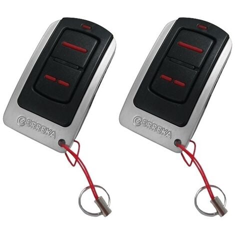 ERREKA : 2er Set 2-Kanal Fernbedienungen für Tore und Garagentore IRIS IR02/868 - Frequenz: 868 MHz - Rolling Code