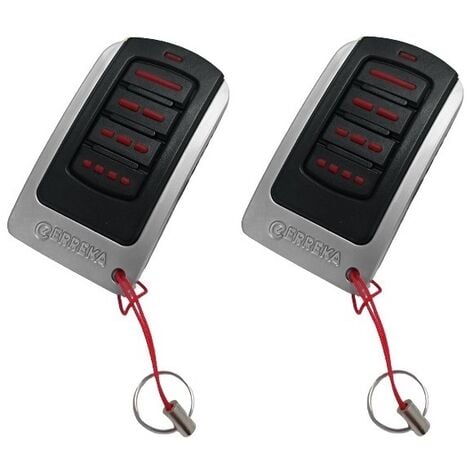ERREKA : 2er Set 4-Kanal Fernbedienungen für Tore und Garagentore IRIS IR04/868 - Frequenz: 868 MHz - Rolling Code