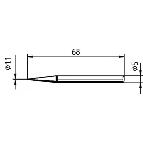 Ersa 032BD punta de soldadura forma de lápiz 1,1 mm