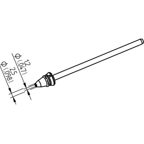 Ersa 0742ED1225H/SB Entlötspitze Konisch  Spitzen-Länge 79.25 mm Inhalt 1 St.