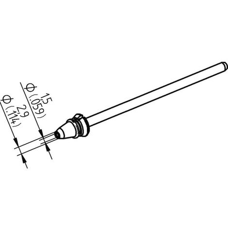 Ersa 0742ED1529H/SB Entlötspitze Konisch  Spitzen-Länge 79.25 mm Inhalt 1 St.