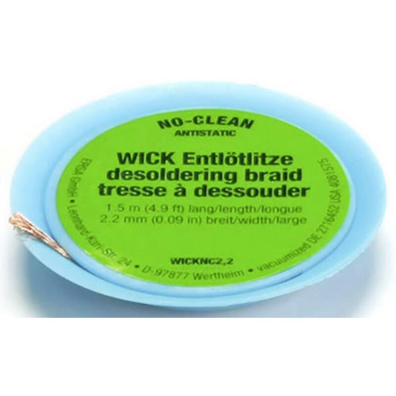 Ersa 0WICKNC2.2 SB trenza para desoldar 1,50 m 2,20 mm