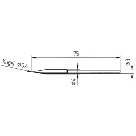 Ersa 212 BD LF Panne de fer à souder forme de crayon Taille de la panne 0.4 mm Contenu 1 pc(s)