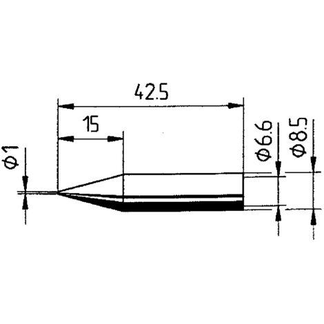 Ersa 842 BD Lötspitze Bleistiftform Spitzen-Größe 1 mm  Inhalt 1 St.