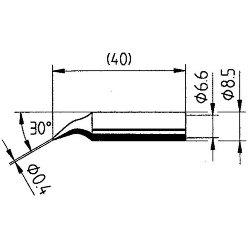 Ersa 0842ID Panne de fer à souder forme de crayon, ERSADUR Contenu 1 pc(s)