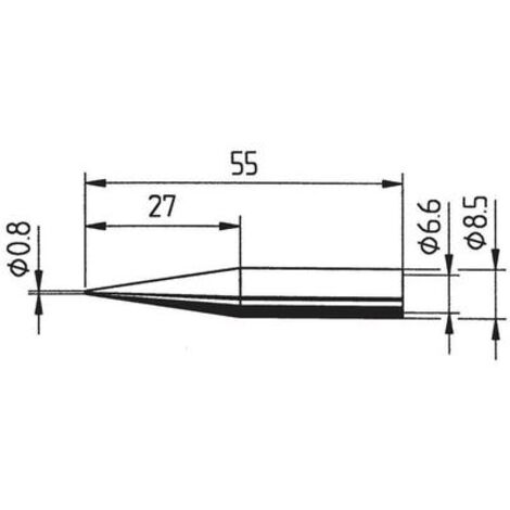 Ersa 842 SD punta per saldatore forma matita 0,8 mm