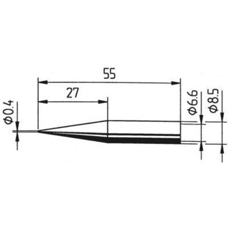 Ersa 842 UD punta per saldatura a punta 0,4 mm