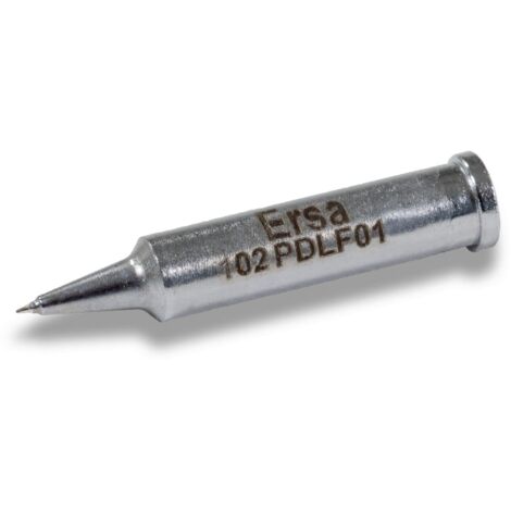 ERSA ERSADUR i-Tip punta per saldatura a matita, dritta, diametro 0,1 mm, con rivestimento ERSADUR-LF (saldatura senza piombo) per una maggiore durata 0102PDLF01