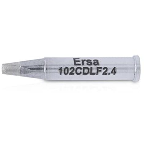 Ersa - Punta per saldare LF-ERSADUR, senza piombo, 2,4 mm, a forma di cesello