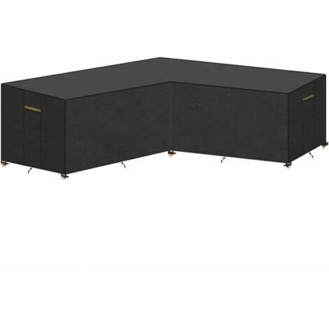 Ersandy – Housse imperméable pour canapé d'angle 215x215x87/80cm – Polyester oxford avec revêtement PU – Anti-moisissure et coutures renforcées