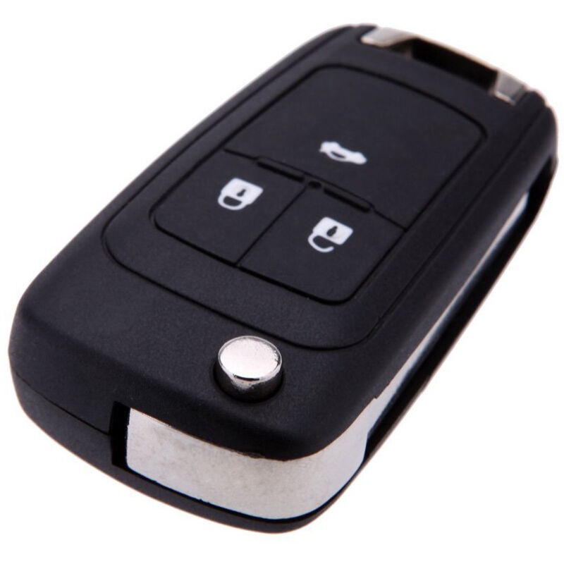 Image of Tlily - Ersatz 3 Tasten Keyless Entry Remote Flip Folding Key Fob Fall Shell Cover für Chevrolet