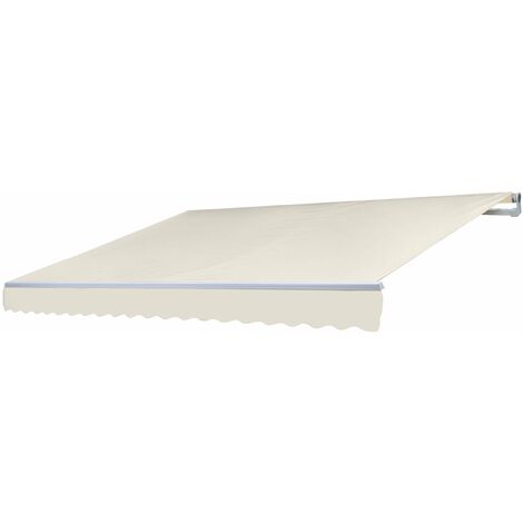Ersatz-Bezug für Markise HHG-447, Gelenkarmmarkise Ersatzbezug Sonnenschutz, 4,5x3m Polyester creme