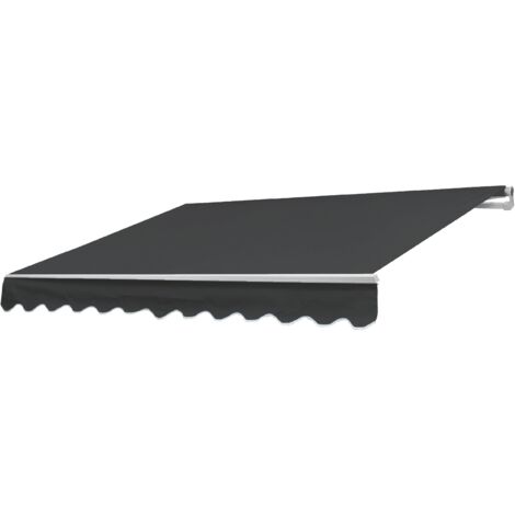 Ersatz-Bezug für Markise HHG-471, Gelenkarmmarkise Ersatzbezug Sonnenschutz, 2,5x2m Polyester anthrazit
