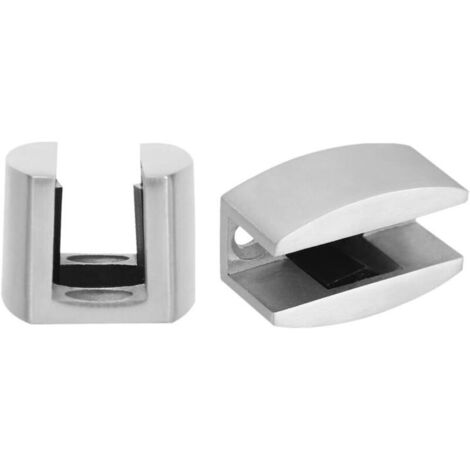 Ersatz-Bodenstopper aus Edelstahl 304 für die untere Schiene, 2-teiliges Set für Schiebetüren aus Glas
