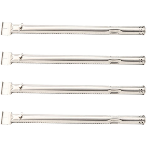 Ersatz-Gasgrillrohr - 4er-Pack - 40 cm/15,75 Zoll - Edelstahlrohr (silber)