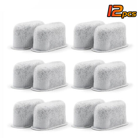 Ersatz-Kaffeefilter, kompatibel mit Keurig, 12er-Packung, weiß, Vliesstoff + Aktivkohle, 4,8 × 3,2 cm
