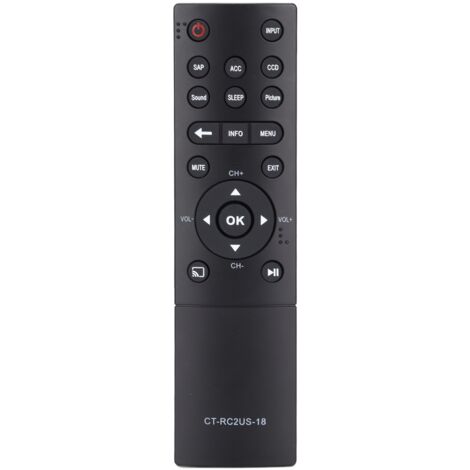 Ersatz-LED-Fernbedienung für Toshiba-Fernseher 32L221U, 43L621U, 43L511U18, 49L621U, 50L711M18, einfach zu bedienen.