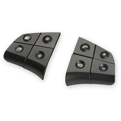 Ersatz-Lenkradbedienknopf für Mercedes-Benz W164, W245, W251, ML, GL, BR-Klasse, schwarz, 4 Tasten