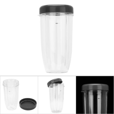 Ersatz-Mixer-Set + Deckel für kompatible Nutribullet 900W-Geräte – 946 ml transparent (ABS+PC) – 1 Tasse + 1 Deckel