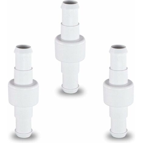 Ersatz-Poolreinigerschlauch mit Kugellager und Drehgelenk D20 für Polaris 280 3900, Poolreinigerschlauch mit Kugellager und Drehgelenk D20 D15, 3er-Pack in Weiß